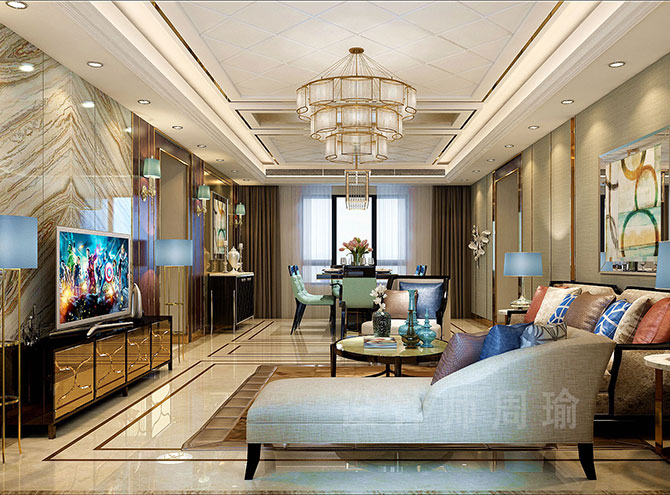 鸡巴插逼逼视频世纪江尚三室两厅168平装修设计效果欣赏